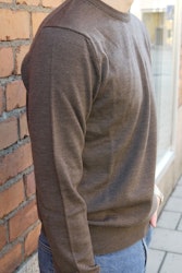 Crewneck Merino Pullover - Brown