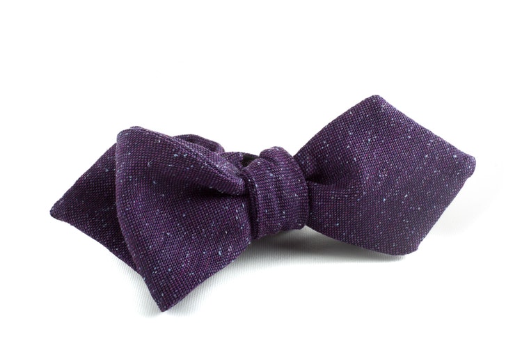 Solid Silk Bow Tie - Lilac