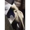 Solid Cashmere/Silk Tie - Off White