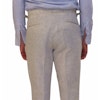 Solid Linen Trousers - High Waist - Sand Beige