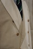 Double Breasted Linen/Cotton Jacket - Unconstructed - Ecru