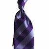 Regimental Silk Tie - Untipped - Purple