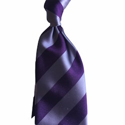 Regimental Silk Tie - Untipped - Purple