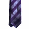 Regimental Silk Tie - Untipped - Purple