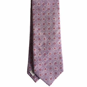 Floral Cotton Tie - Pink/Red