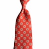 Floral Linen Tie - Red/White/Beige
