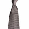 Zigzag Solid Knitted Silk Tie - Grey