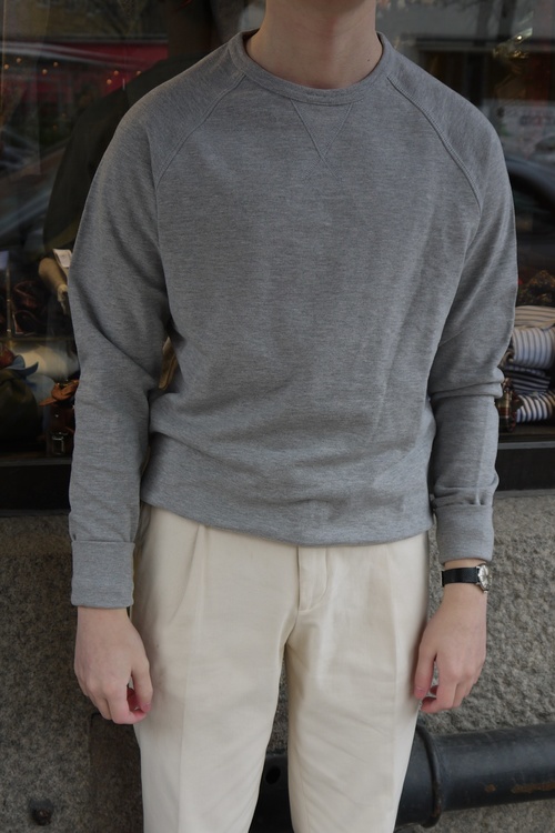 College Sweater - Ljus Grå