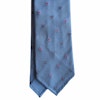 Floral Silk Grenadine Tie - Untipped - Light Blue/Red/Navy Blue