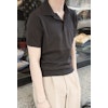 Short Sleeve Polo Pima Cotton - Brown