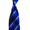 Regimental Rep Silk Tie - Untipped - Navy Blue/Mid Blue/White