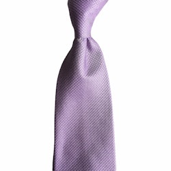 Solid Textured Silk Tie - Light Purple