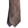 Micro Rep Silk Tie - Untipped - Beige/Light Blue