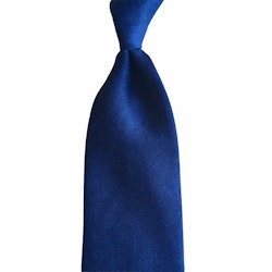 Solid Linen Tie - Navy Blue
