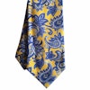 Paisley Printed Silk Tie - Yellow/Light Blue