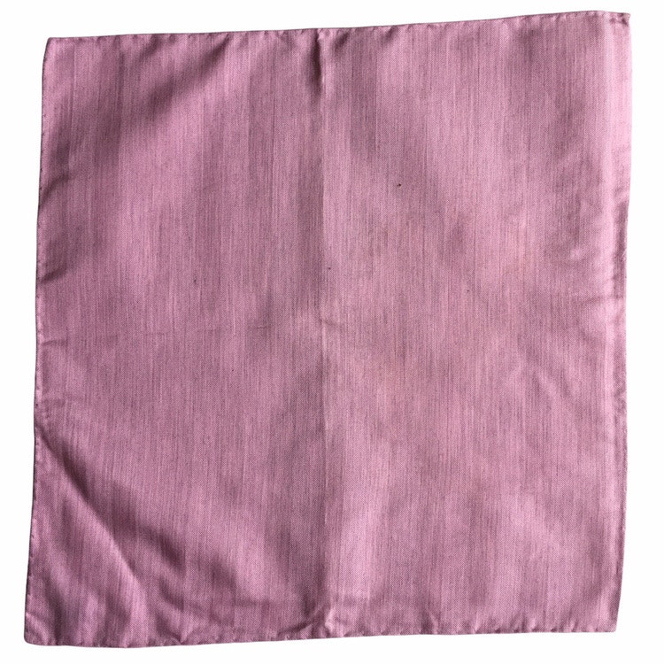 Solid Silk/Linen Pocket Square - Pink