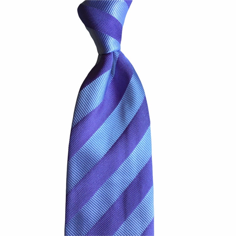 Regimental rep Silk Tie - Light Purple