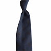 Medallion Silk Tie - Untipped - Navy Blue/Brown