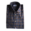 Check Flannel Shirt - Cutaway - Grey/Navy Blue/Brown