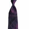 Regimental Silk Grenadine Tie - Untipped - Maroon/Burgundy/Brown