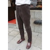 Solid High Waist Corduroy Trousers - Dark Brown (Only size 54 left!)