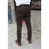 Solid High Waist Corduroy Trousers - Dark Brown (Only size 54 left!)