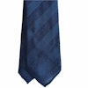 Regimental Silk Grenadine Tie - Untipped - Navy Blue