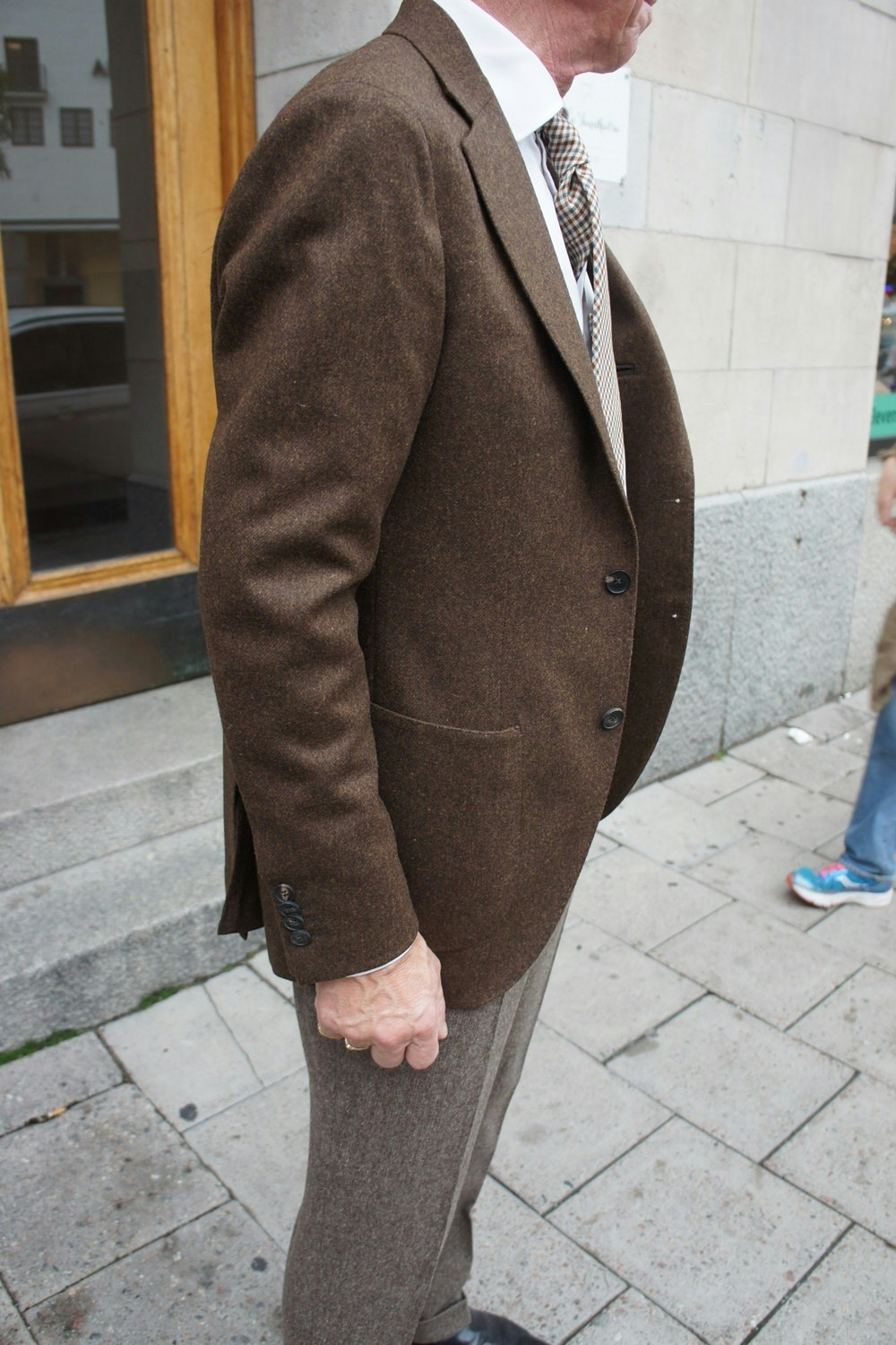 Solid Wool Jacket - Unconstructed - Brown