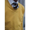 V-Neck Wool Cashmere Pullover - Mustard Yellow