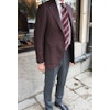 Solid Wool/Cashmere Jacket - Unconstructed - Burgundy (only 54 left)