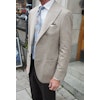 Solid Herringbone Wool/Cashmere Jacket - Unconstructed - Taupe