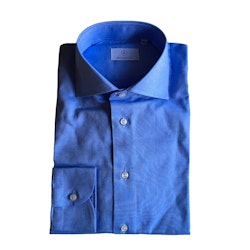 Solid Pinpoint Oxford Shirt - Cutaway - Strong Light Blue