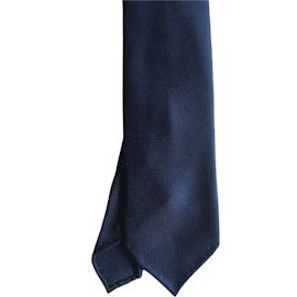 Solid 50 oz Silk Tie - Untipped -  Light Navy Blue