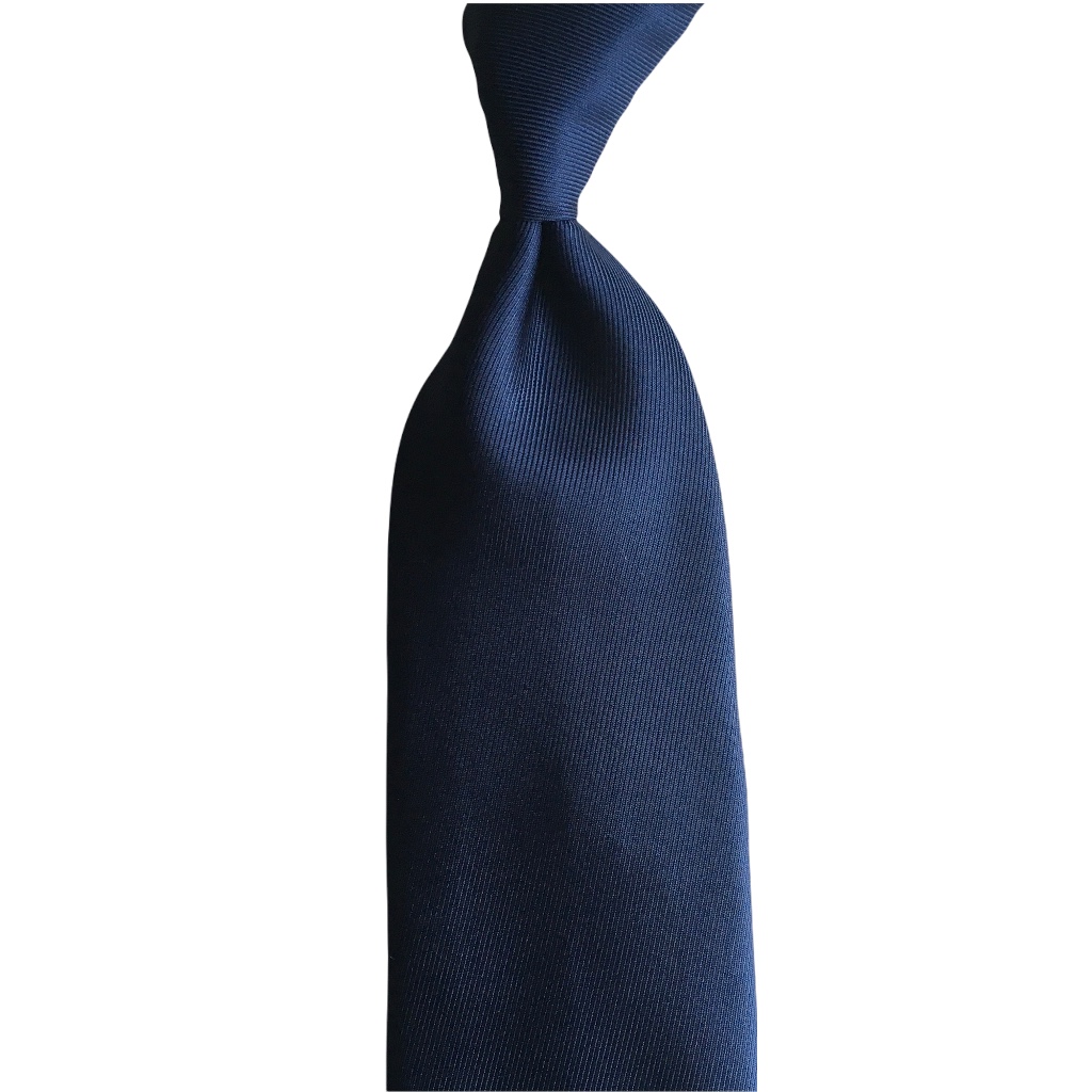 Solid 50 oz Silk Tie - Untipped -  Light Navy Blue