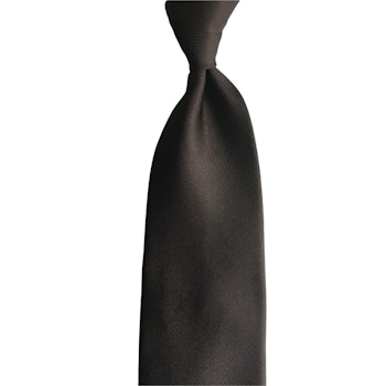 Solid 50 oz Silk Tie - Untipped -  Brown