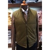 Solid Cotton Vest - Olive Green