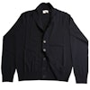 Merino Cardigan Bomber - Navy Blue