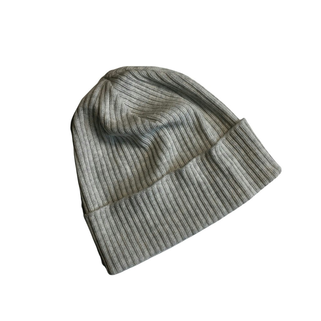 Thin Merino Wool Cap - Light Grey