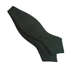 Solid Donegal Cashmere Diamond Bow Tie - Dark Green