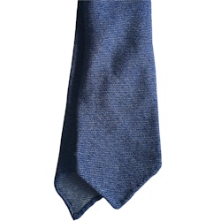 Solid Cashmere Tie - Untipped - Light Navy Blue