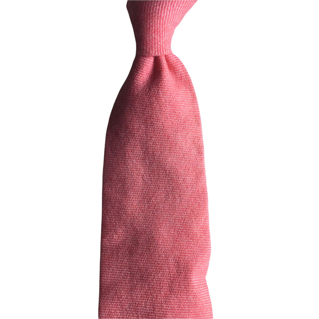 Solid Cashmere Tie - Untipped - Cerise