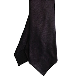Solid Wool Tie - Untipped - Dark Lilac