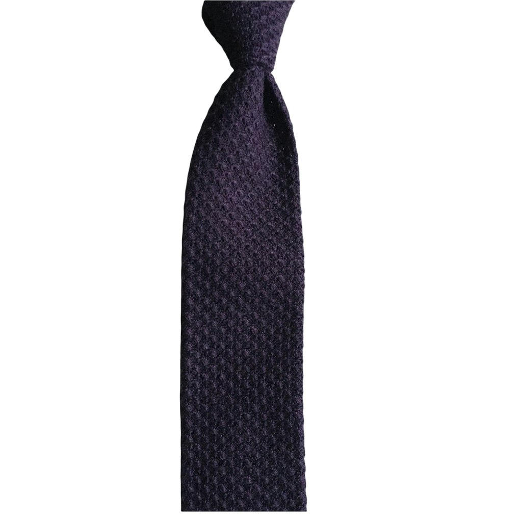 Solid Knitted Wool Tie - Lilac