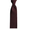 Solid Knitted Wool Tie - Burgundy