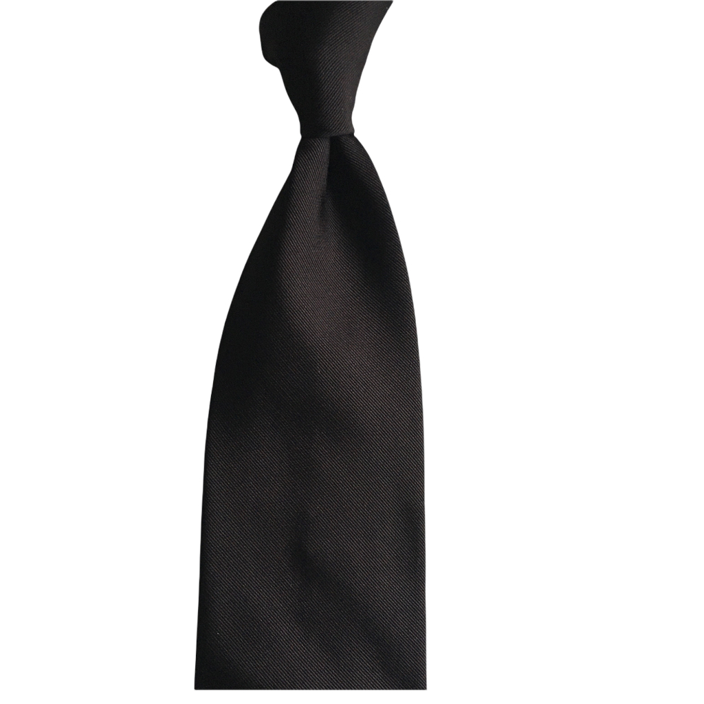 Solid Silk Tie - Black