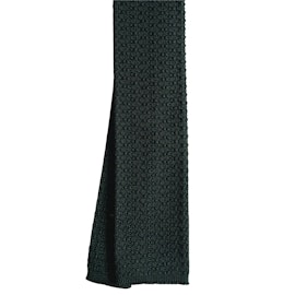Solid Knitted Silk Tie - Dark Green
