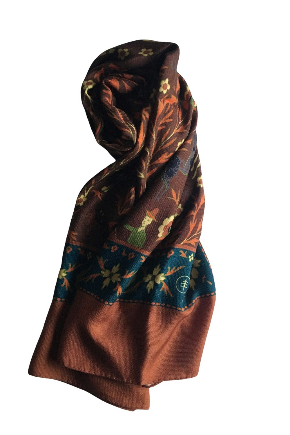 Brown on sale print scarf