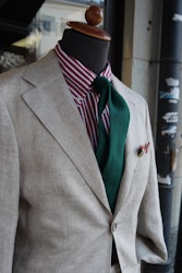 Solid Linen Jacket - Unconstructed - Beige