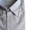 Thin Stripe Oxford Shirt - Button Down - Light Blue/White