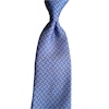 Squares and Dots Printed Silk Tie - Light Blue